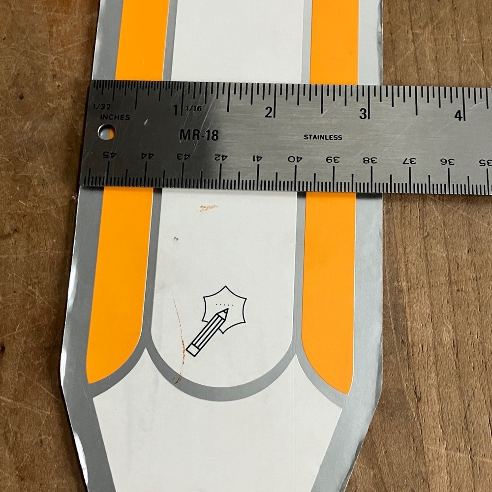 Veuve Clicquot magnet - oversize Pencil - Silver White & and Orange - Picture 5 of 13